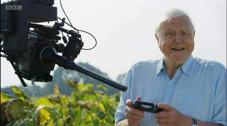 Sir David Attenborough plays with our gear?  Legend. - eMotimo